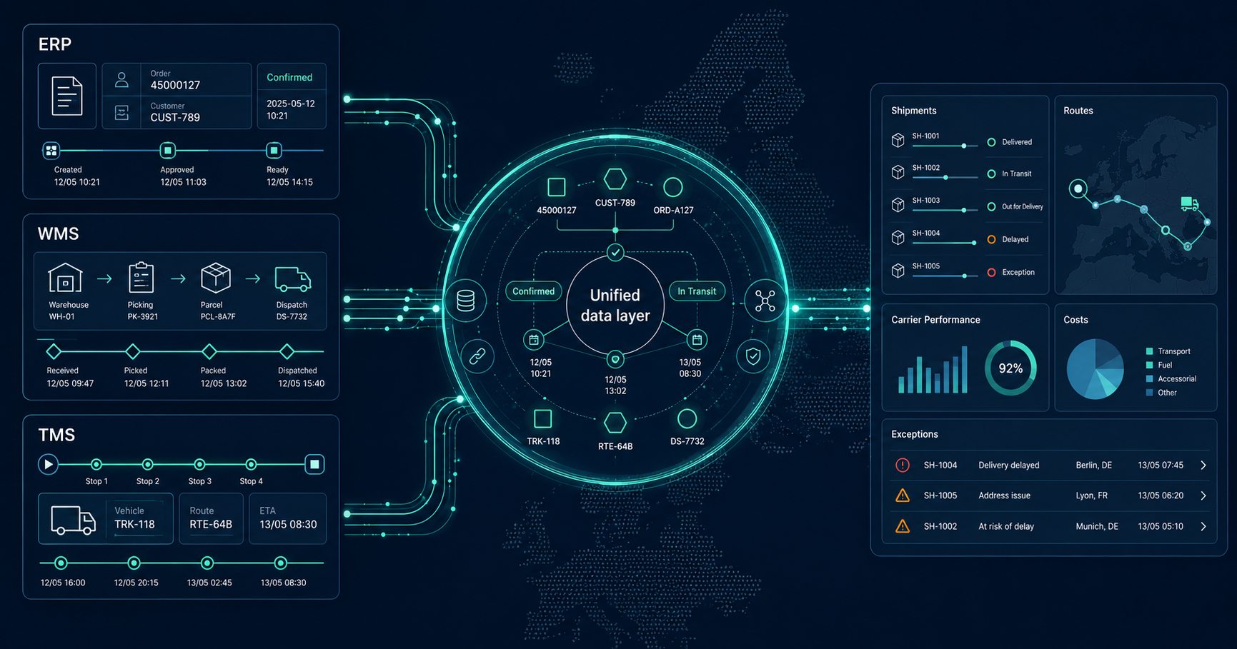 ERP, WMS and TMS Integration